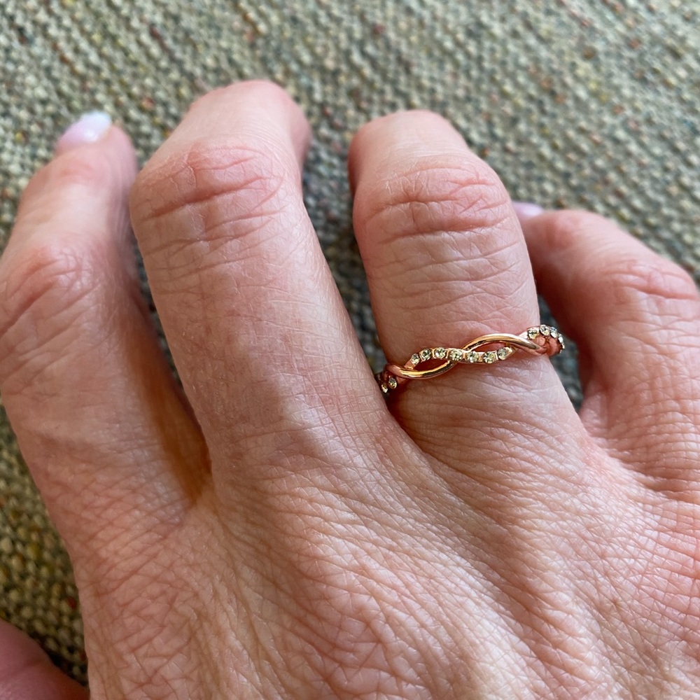Rose gold plated ring - Picture 5 of 6